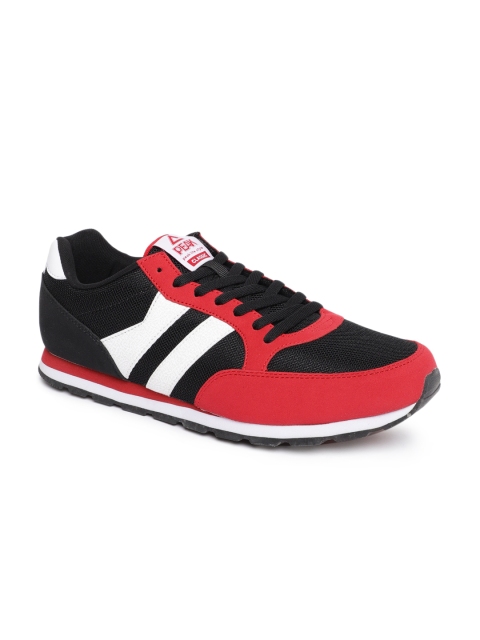 

PEAK Men Black & Red Colourblocked Running Shoes