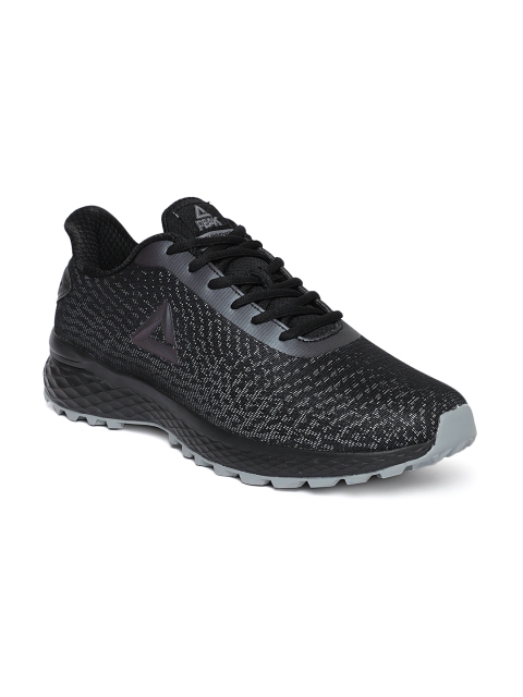 

PEAK Men Black & Grey Running Shoes