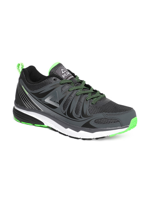 

PEAK Men Grey Running Shoes