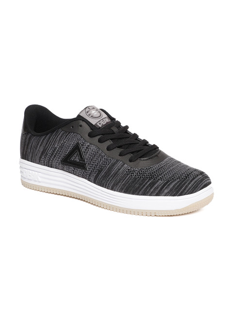 

PEAK Men Black & Grey Sneakers