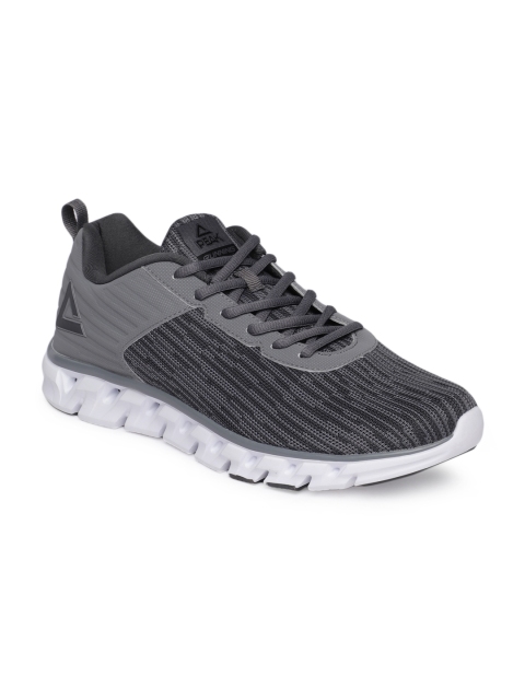 

PEAK Men Grey Running Shoes