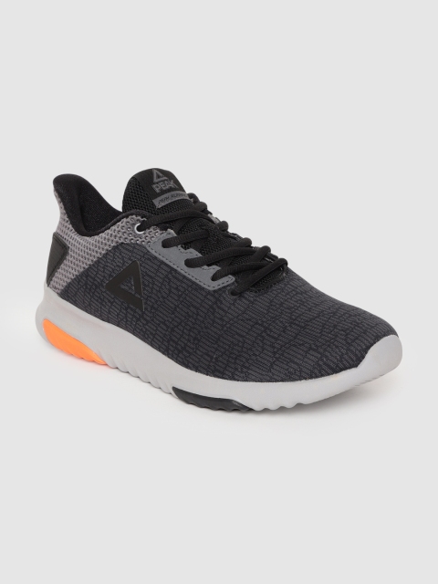 

PEAK Men Grey Textile Running Shoes