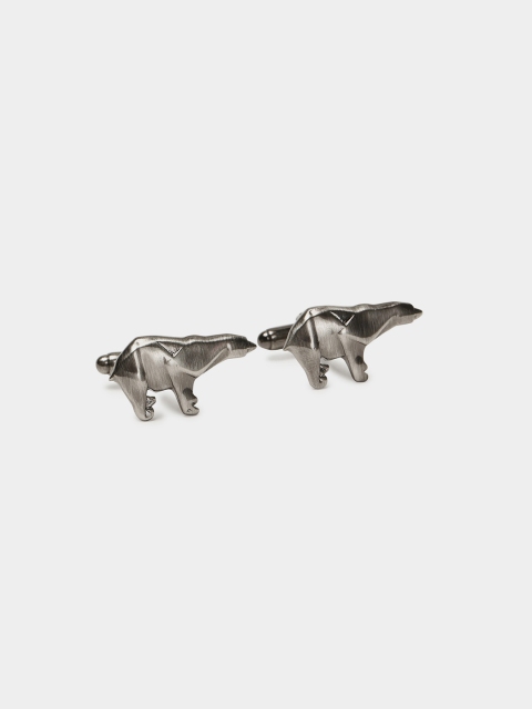 

SIMON CARTER LONDON Silver-Toned Contemporary Cufflinks