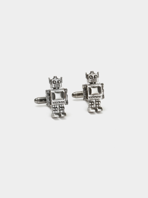 

SIMON CARTER LONDON Silver-Toned Contemporary Cufflinks