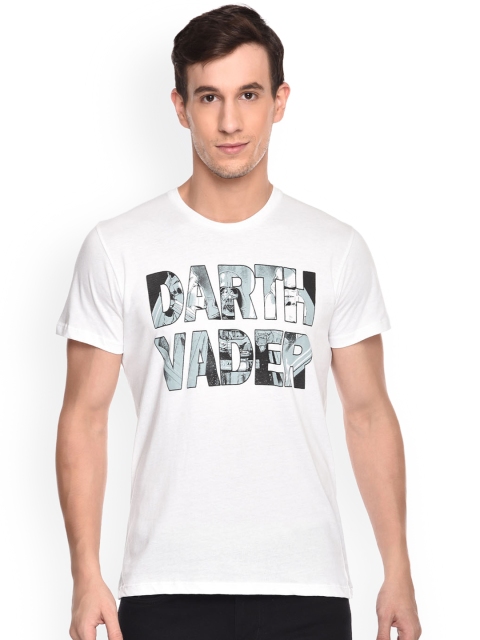 

Free Authority Men White Star Wars Printed T-shirt
