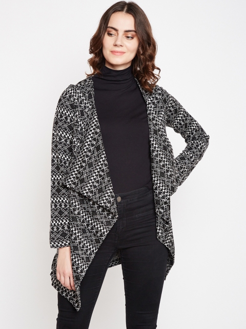 

Taanz Grey Printed Open Front Shrug