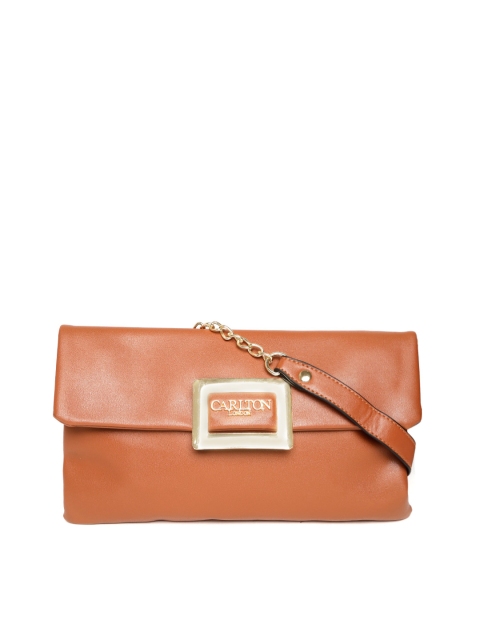 

Carlton London Brown Solid Clutch