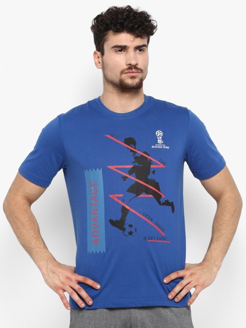

FIFA U-17 WC Men Blue Printed Round Neck T-shirt