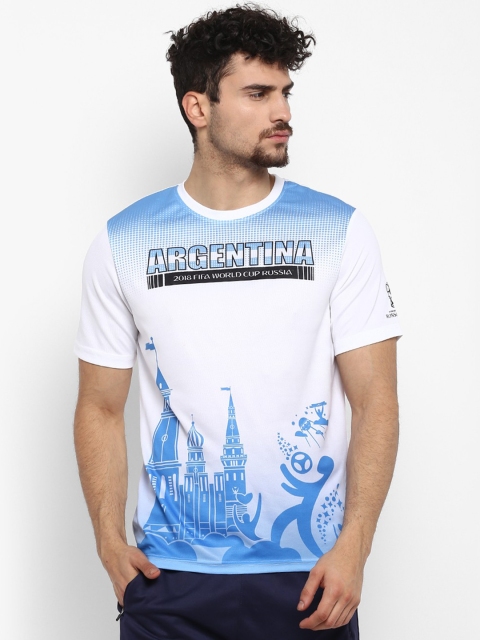 

FIFA U-17 WC Men White & Blue Printed Round Neck T-shirt