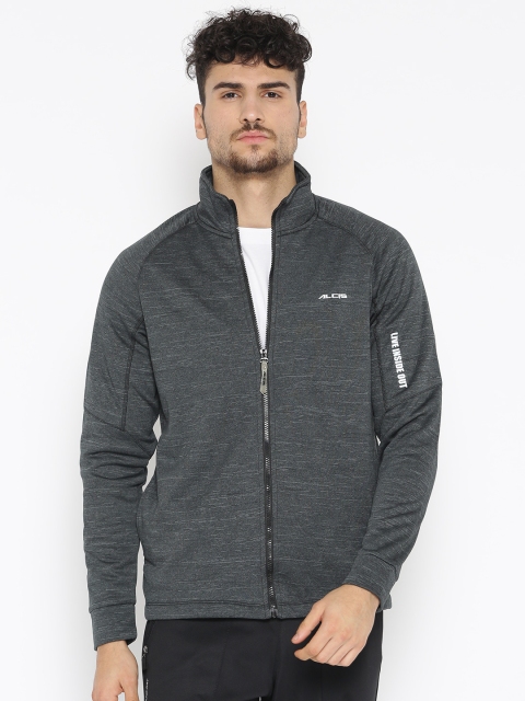

Alcis Men Charcoal Grey Solid Sweatshirt