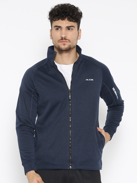 

Alcis Men Navy Blue Solid Sporty Jacket