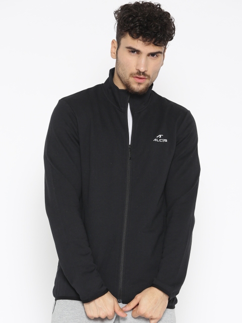 

Alcis Men Black Solid Sporty Jacket