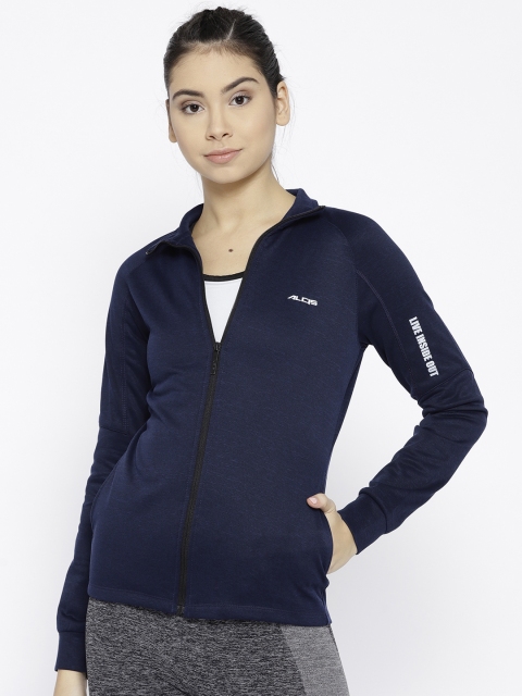 

Alcis Women Navy Blue Solid Sporty Jacket