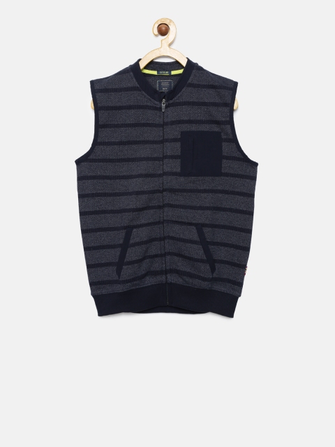 

Indian Terrain Boys Grey & Black Striped Sweater Vest