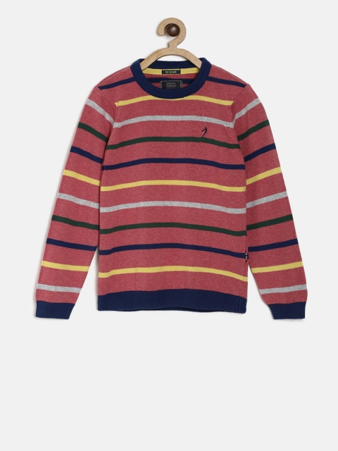 

Indian Terrain Boys Red & Blue Striped Pullover