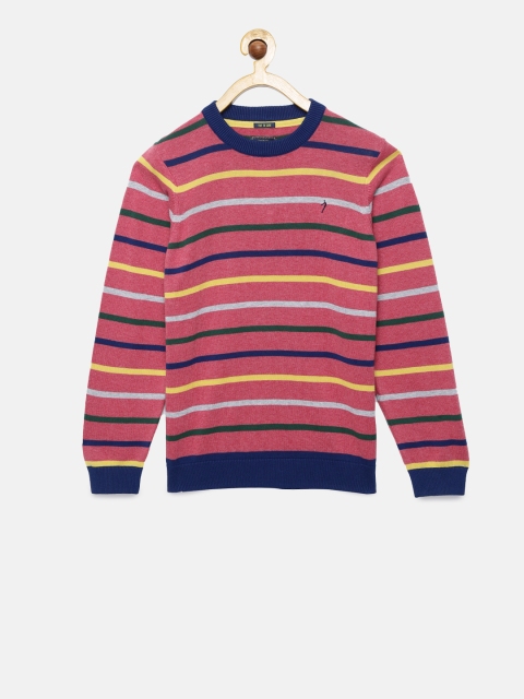 

Indian Terrain Boys Multicoloured Striped Pullover, Multi