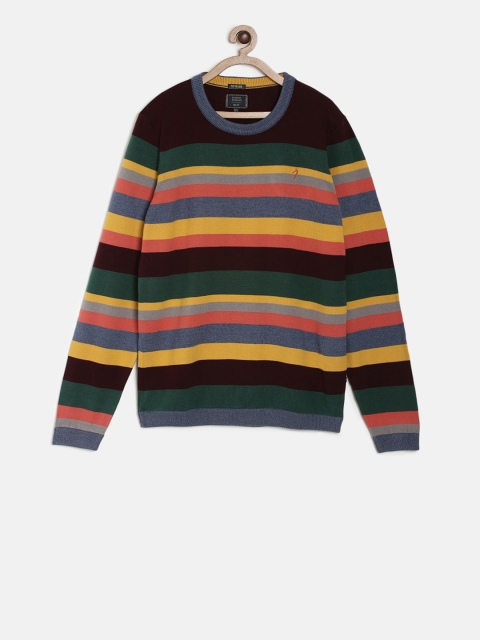 

Indian Terrain Boys Multicoloured Striped Pullover, Multi