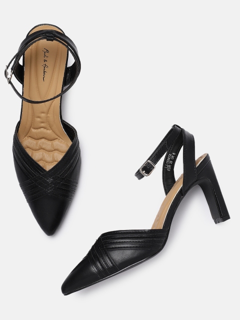 

Mast & Harbour Women Black Solid Heels