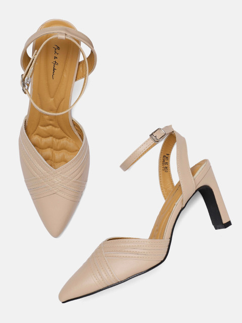 

Mast & Harbour Women Beige Solid Heels