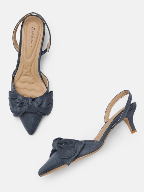

Mast & Harbour Women Blue Solid Heels