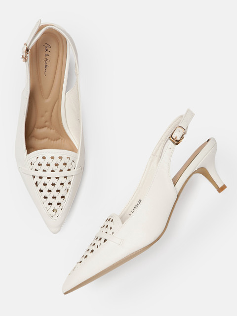 

Mast & Harbour Women White Solid Heels