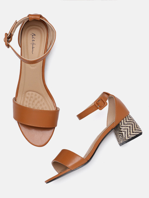 

Mast & Harbour Women Tan Solid Sandals
