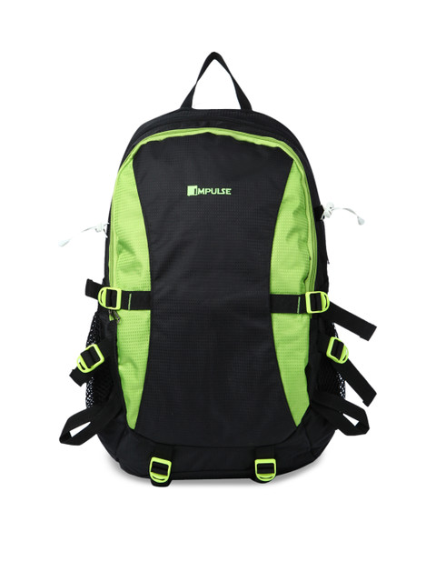 

Impulse Unisex Black & Limegreen Rucksack