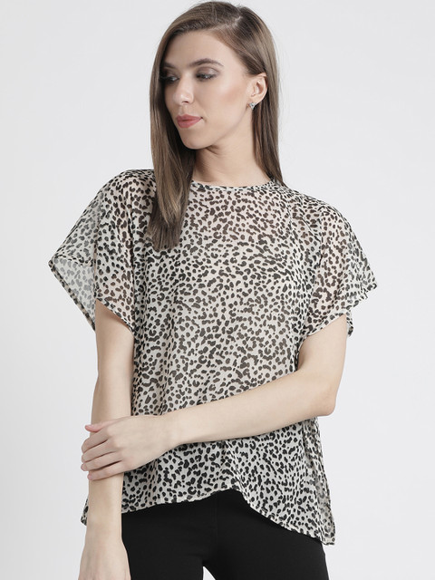 

Kazo Women White Printed Top