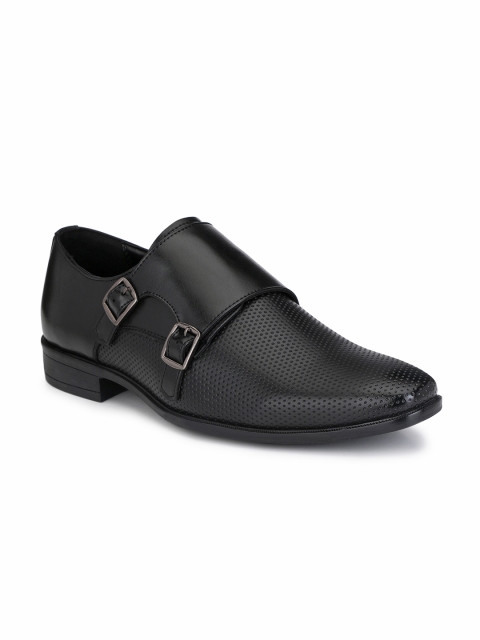 

San Frissco Men Black Formal Monk Shoes