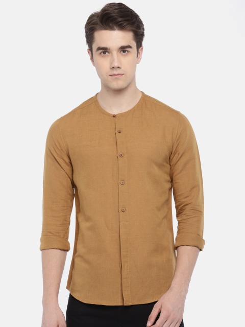 

SPYKAR Men Khaki Slim Fit Solid Casual Shirt