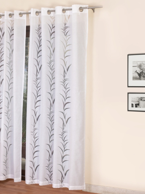 

ROSARA HOME White Sheer Door Curtain