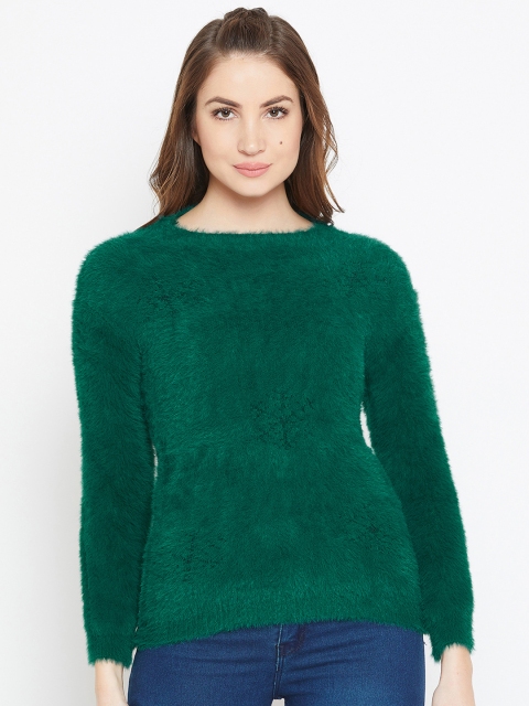 

Camey Women Green Solid Woollen Pullover