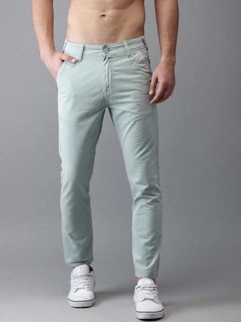 

Moda Rapido Men Blue Slim Fit Solid Chinos