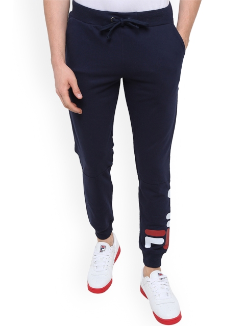 

FILA Men Navy Blue YURY Solid Joggers