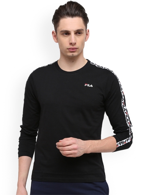 

FILA Men Black AXEL Printed Round Neck T-shirt