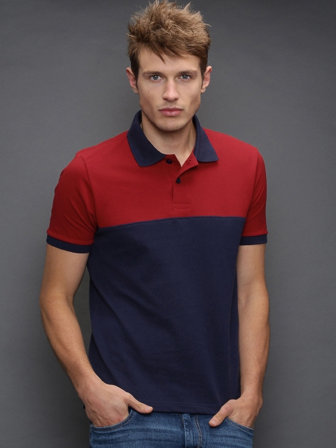 

Moda Rapido 'Power play' Red & Navy Polo T-Shirt