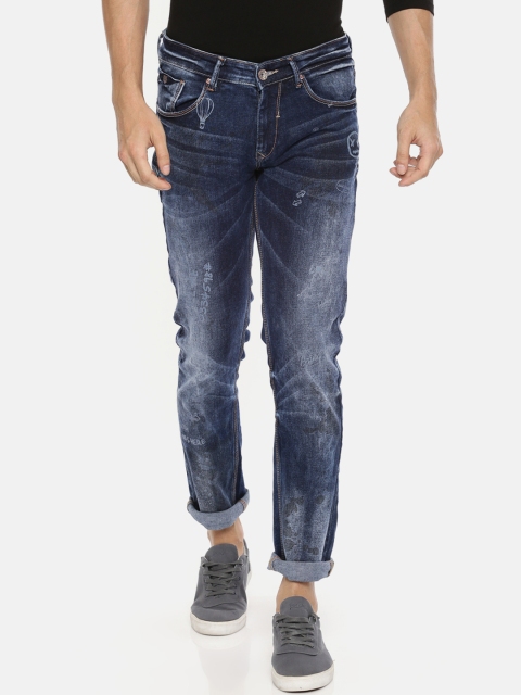 

SPYKAR Men Blue Skinny Fit Low-Rise Clean Look Stretchable Jeans