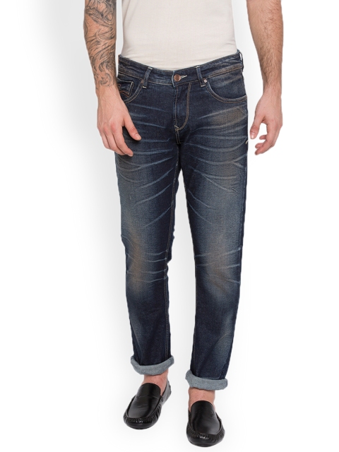 

SPYKAR Men Blue Skinny Fit Low-Rise Clean Look Stretchable Jeans