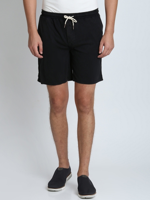 

LA LOFT Men Black Solid Regular Fit Regular Shorts