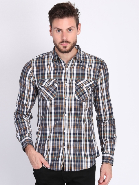 

LA LOFT Men Multicoloured Regular Fit Checked Casual Shirt, Multi
