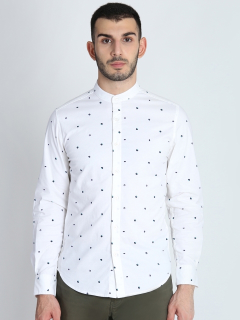 

LA LOFT Men Off-White Regular Fit Printed Casual Shirt