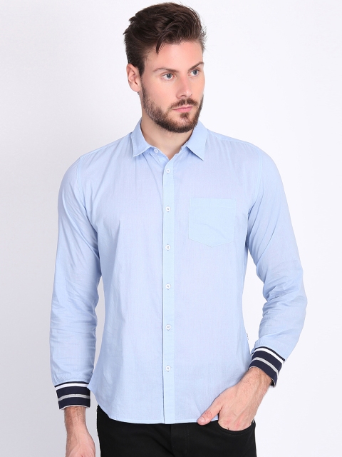 

LA LOFT Men Blue Regular Fit Solid Casual Shirt