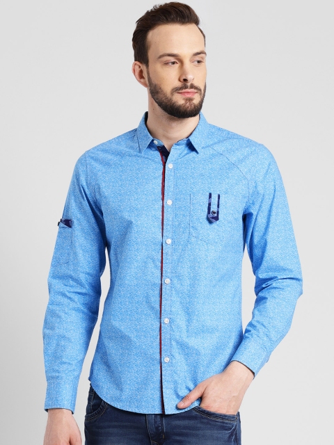 

LA LOFT Men Blue Regular Fit Printed Casual Shirt