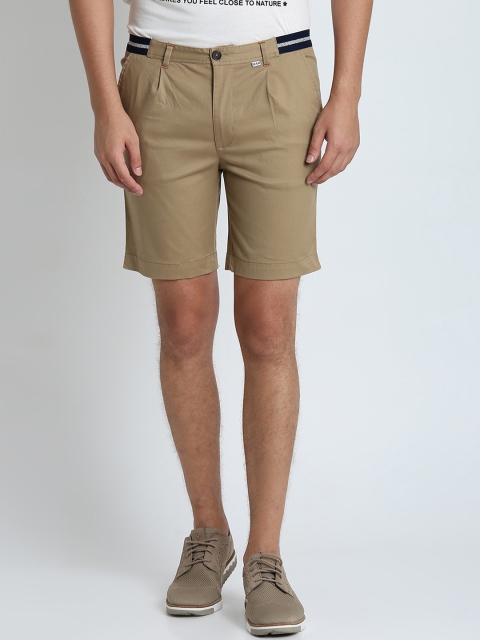 

LA LOFT Men Khaki Solid Regular Fit Regular Shorts