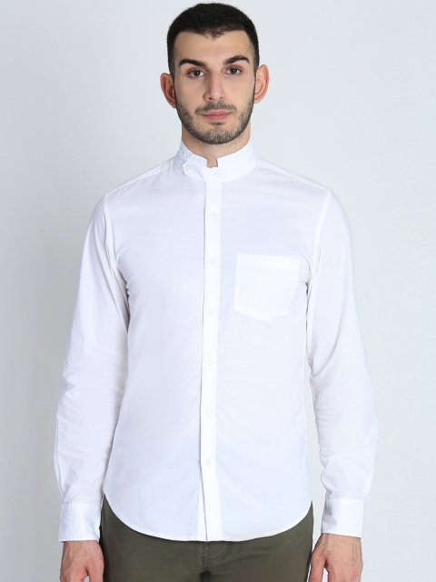 

LA LOFT Men White Regular Fit Solid Casual Shirt