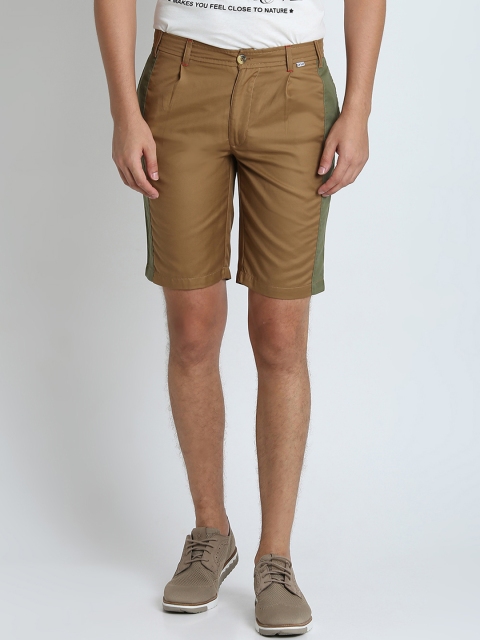 

LA LOFT Men Khaki Solid Regular Fit Regular Shorts