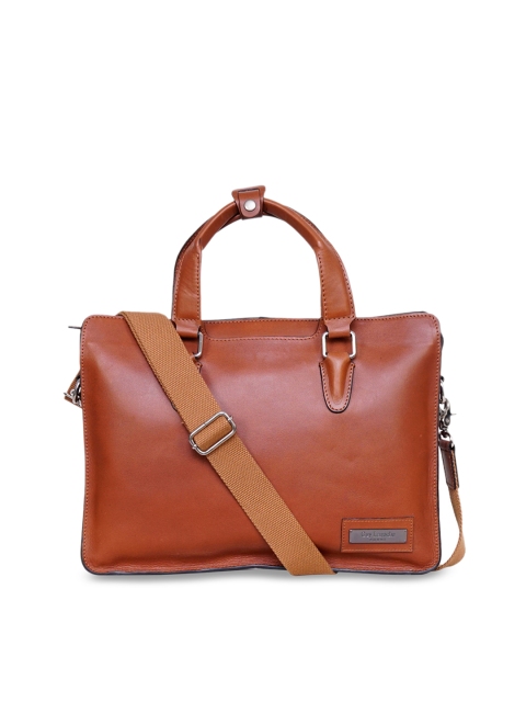 

Justanned Men Tan Solid Laptop Bag