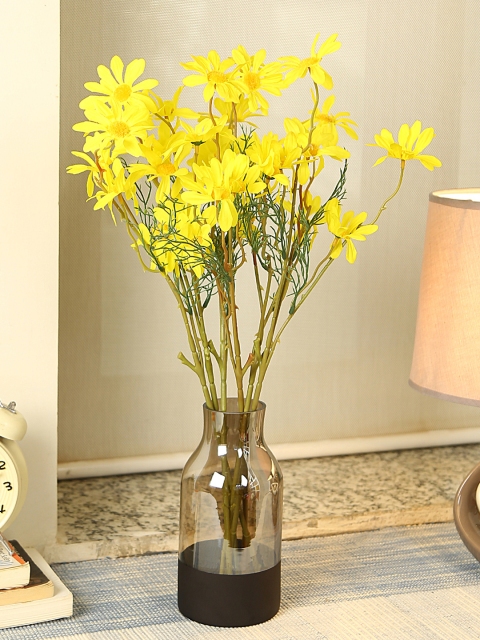 

Aapno Rajasthan Grey Glass Flower Vase