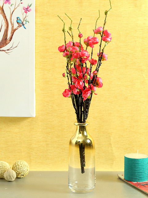 

Aapno Rajasthan Gold Glass Flower Vase