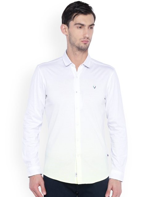 

Allen Solly Men White Slim Fit Solid Casual Shirt
